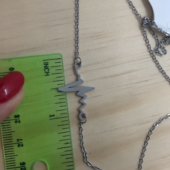 Stainless Steel Heartbeat 💓 Necklace - Picture 4 of 4